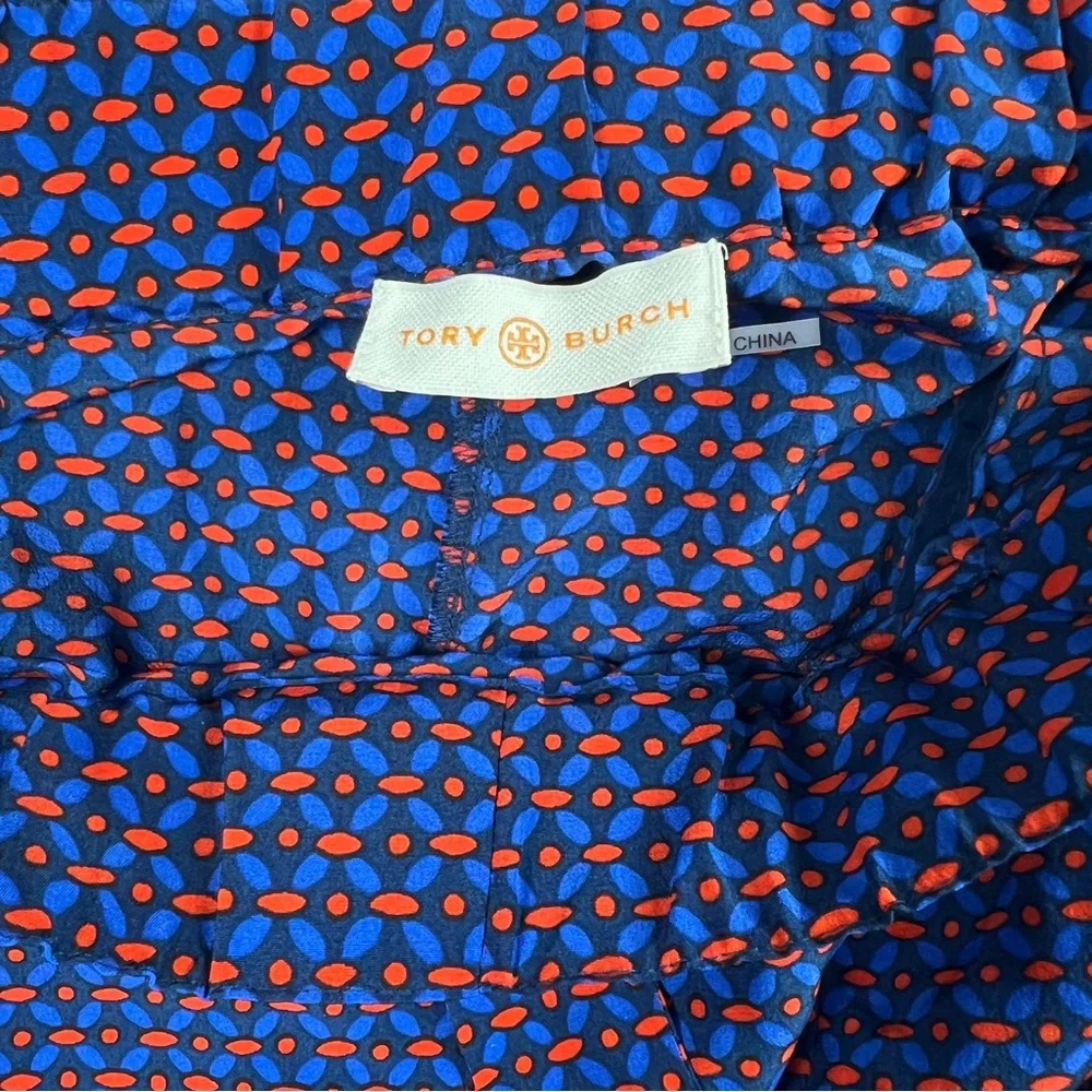 Tory Burch Women's Talia Two-Tone Silk Pull On Trousers‎ Sz Small?